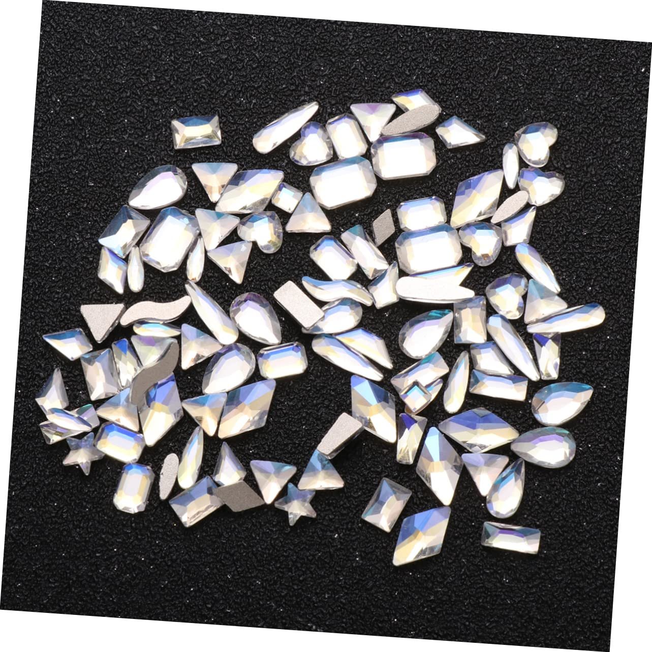 3D Наклейки FRCOLOR 300 штук AB Стеклянные Стразы для ногтей, Хрустальные Драгоценные Камни, Стеклянные Подвески, Наклейки на Ногти, Бриллианты для Ногтей, Прозрачные Наклейки, Стразовые Блестки, Подвески, фото №5