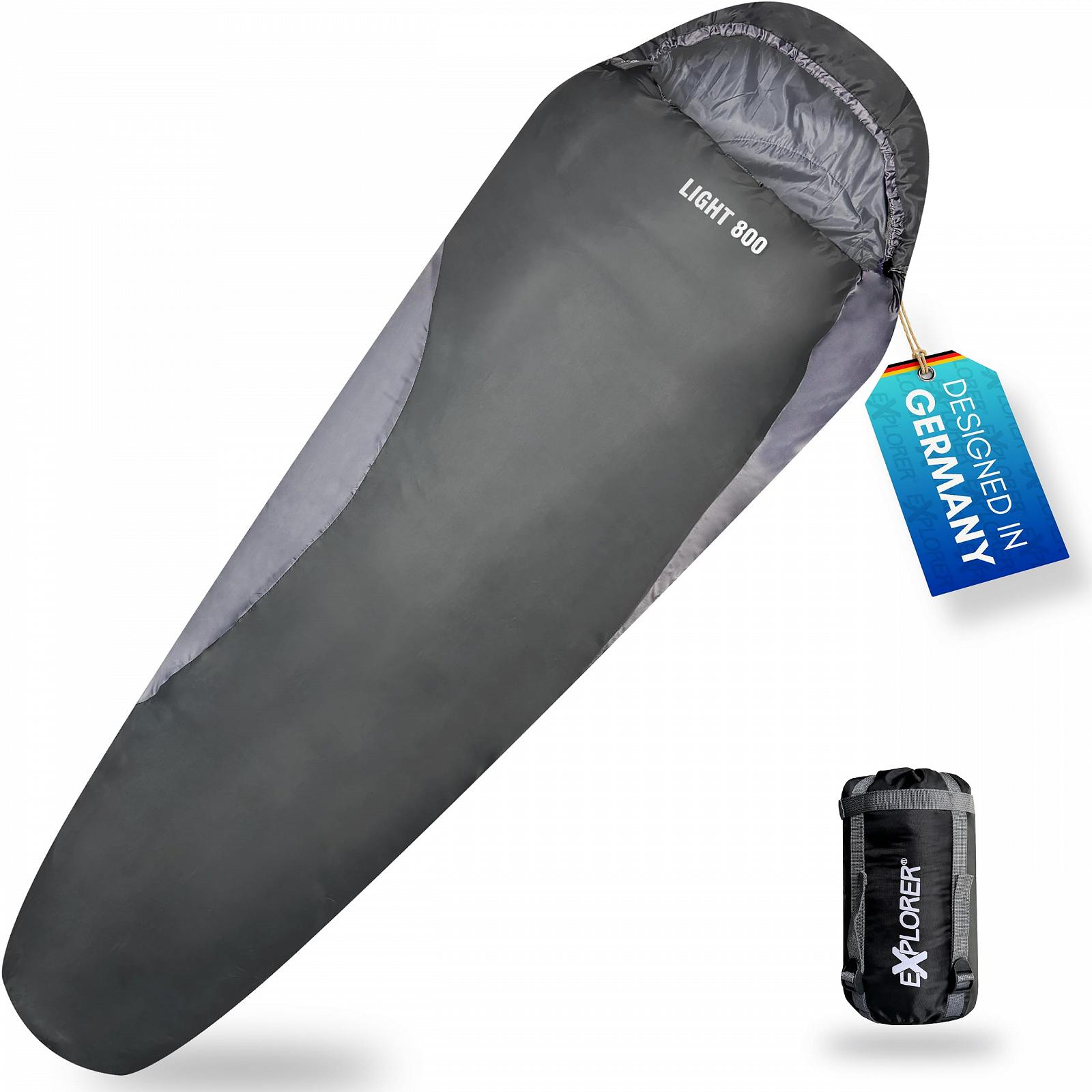 Спальный мешок EXPLORER LIGHT 800 750g -6°C до +11°C 150g/m² Летний Мумия 210 x 75 x 50 см, фото №1
