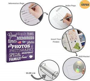 Фотоальбом вставной ARPAN Большой на 500 фотографий 15,24 см x 10,16 см - Фиолетовый synthetic.ua - Фото 1