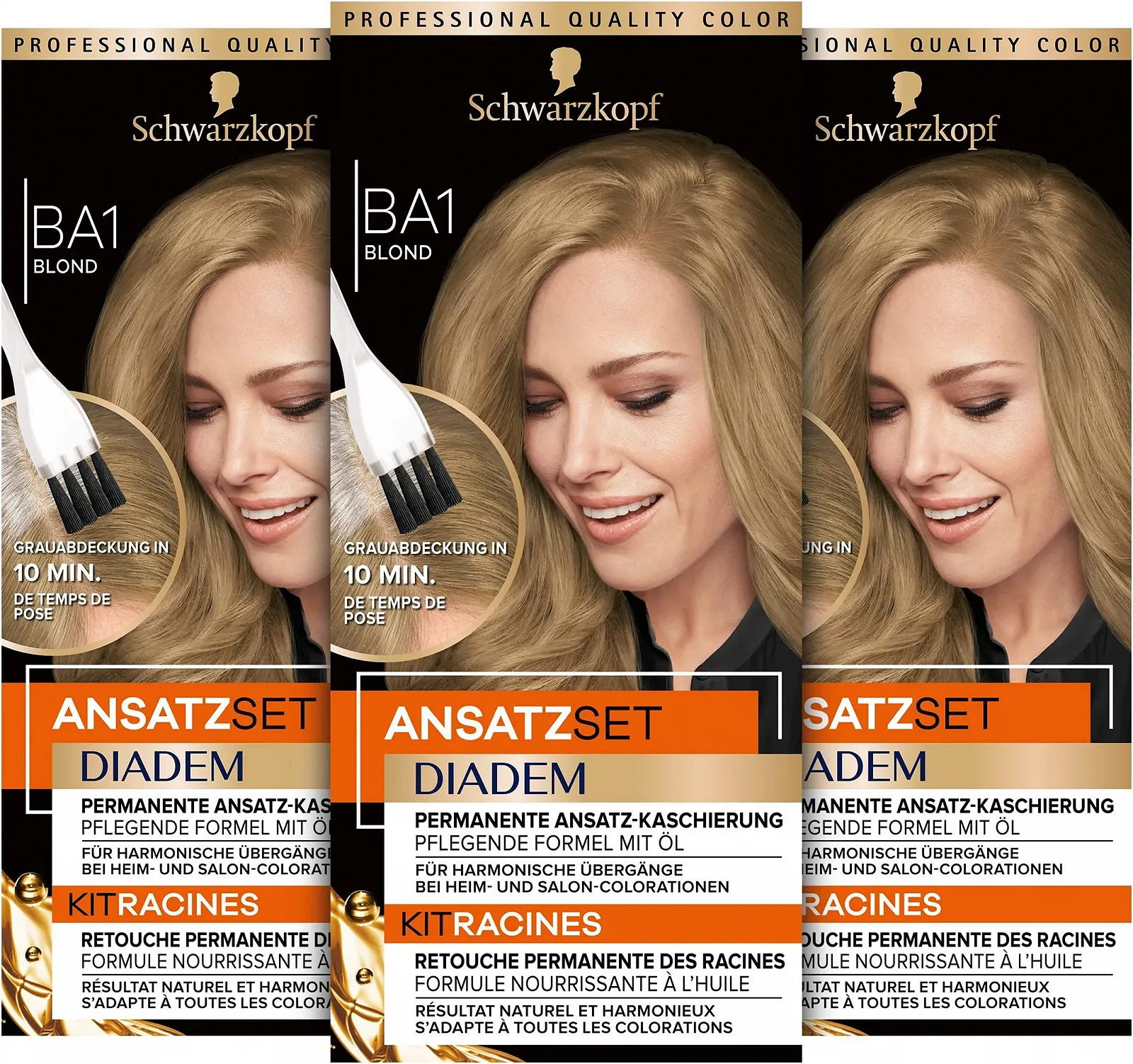 Фарба для волосся Diadem BA1 Blonde Level 3 для коренів (22 мл), фото №1