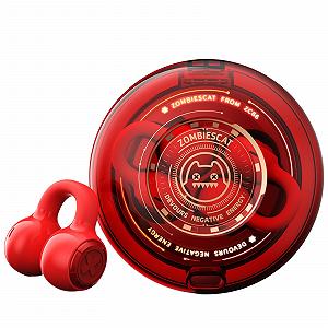 Наушники ZOMBIES CAT Bluetooth Clip On Open Ear Wireless B3 Красные - Фото 1