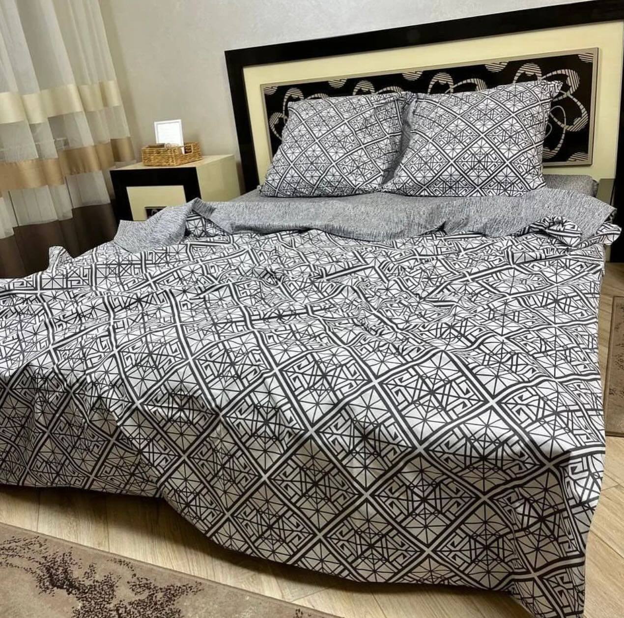 Постельное белье хлопковое Платинум Полутораспальное 150 x 220 Бязь Серая 70 х 70, фото №2 Постельное белье хлопковое Платинум Полутораспальное 150 x 220 Бязь Серая 70 х 70, фото №2