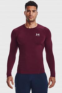 Лонгслів UA HG Armour Comp LS бордовий  S - Фото 1