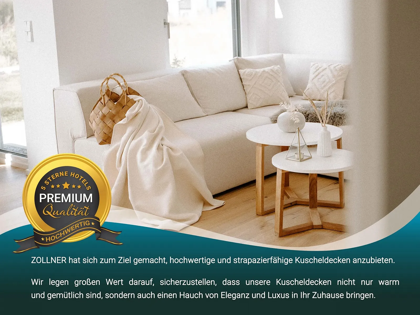 Одеяло ZOLLNER Мягкое 160 x 200 см Небеленое Белое, фото №5