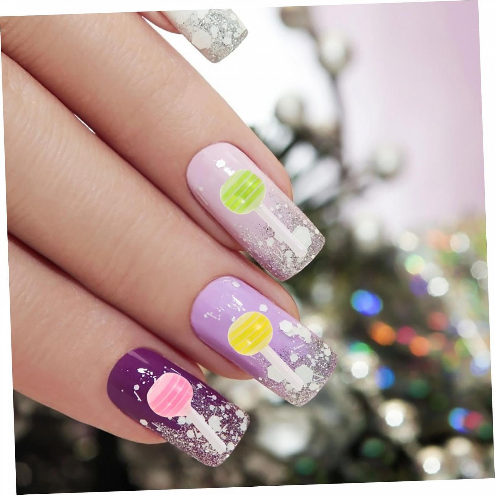 Украшения для ногтей Healeved, 125 шт., дизайн конфет, разноцветные и элегантные украшения для творческого дизайна ногтей для любителей нейл-арта, фото №3 Украшения для ногтей Healeved, 125 шт., дизайн конфет, разноцветные и элегантные украшения для творческого дизайна ногтей для любителей нейл-арта, фото №3