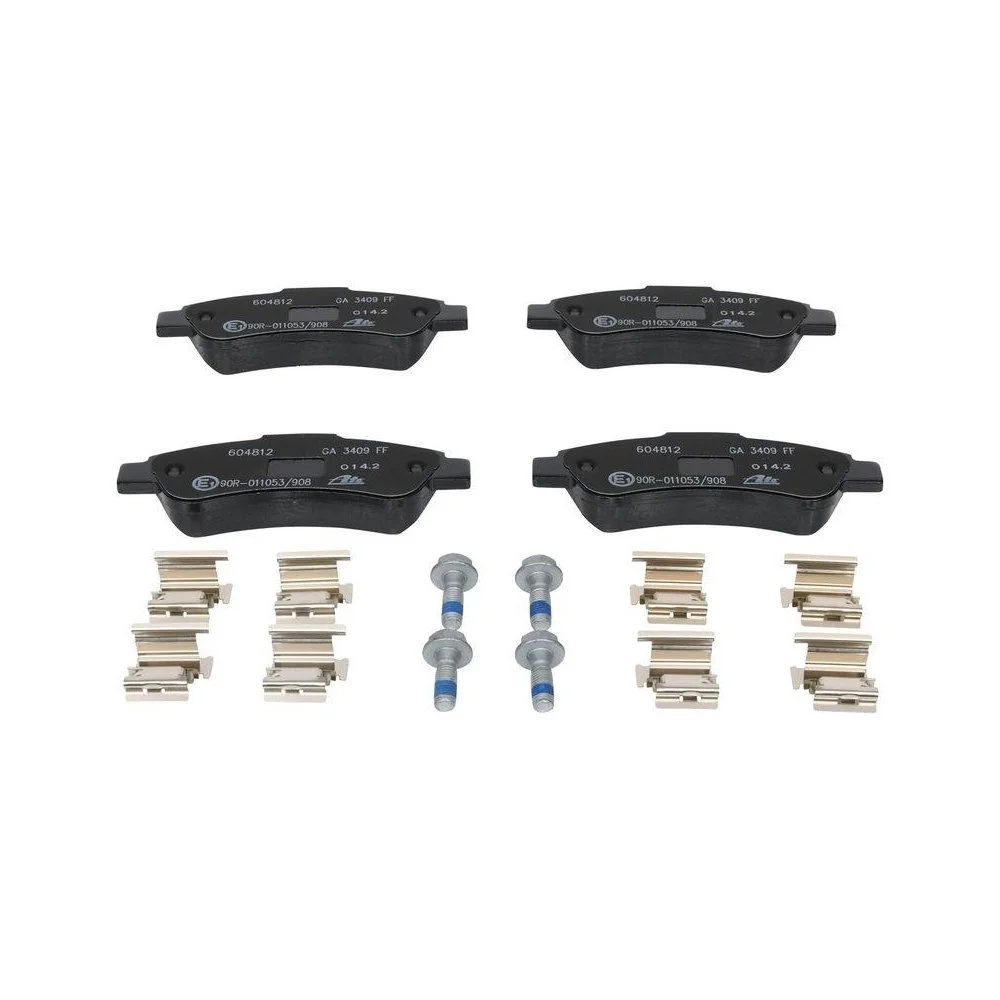 Комплект гальмівних колодок, дискове гальмо ATE 13.0460-4812.2 для CITROËN FIAT PEUGEOT, фото №1