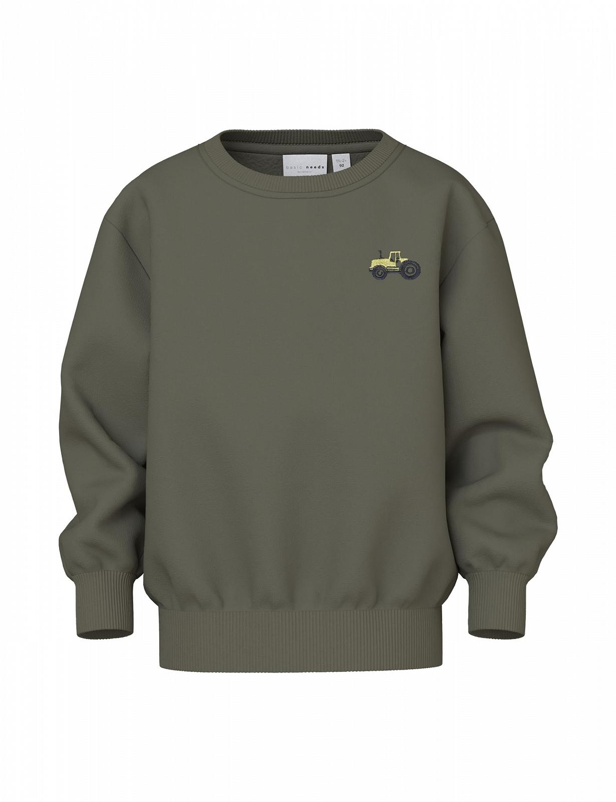 Лонгслив для мальчиков Name it mini Nmmvallen LS Nreg Sweat Bru, фото №1