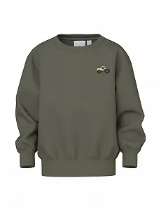 Лонгслів Name it mini Nmmvallen LS Nreg Sweat Bru для хлопчиків - Фото 1