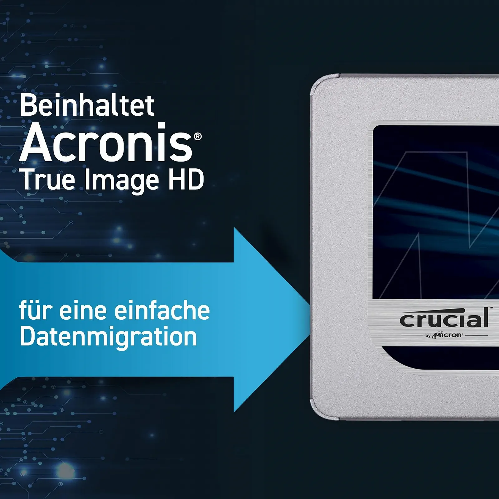 Внутренний SSD Crucial MX500 CT4000MX500SSD1 4 ТБ 3D NAND SATA 2.5 дюйма 560 МБ/с, фото №5 Внутренний SSD Crucial MX500 CT4000MX500SSD1 4 ТБ 3D NAND SATA 2.5 дюйма 560 МБ/с, фото №5