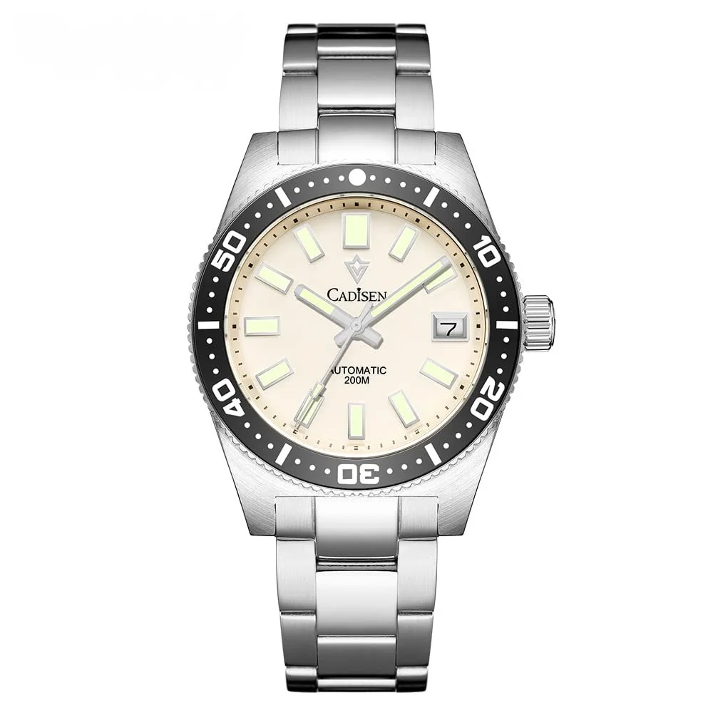 Дайвер RollsTimi CADISEN 2022 Мужские часы 38 мм NH35A Mechanical C8207 Белый, фото №1 Дайвер RollsTimi CADISEN 2022 Мужские часы 38 мм NH35A Mechanical C8207 Белый, фото №1
