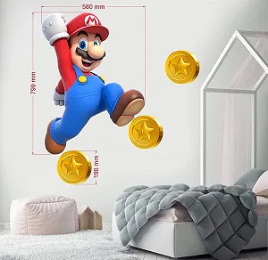 Наклейка на стіну Boara Super Mario Pattern 799 мм x 580 мм synthetic.ua - Фото 1