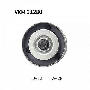 Ролик обводной/направляющий поликлинового ремня SKF VKM 31280 synthetic.ua - Фото 1