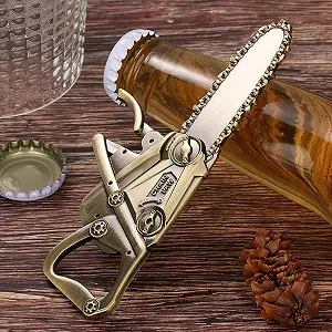 Відкривачка для пивних пляшок LKKCHER Бензопила Bronze synthetic.ua - Фото 1