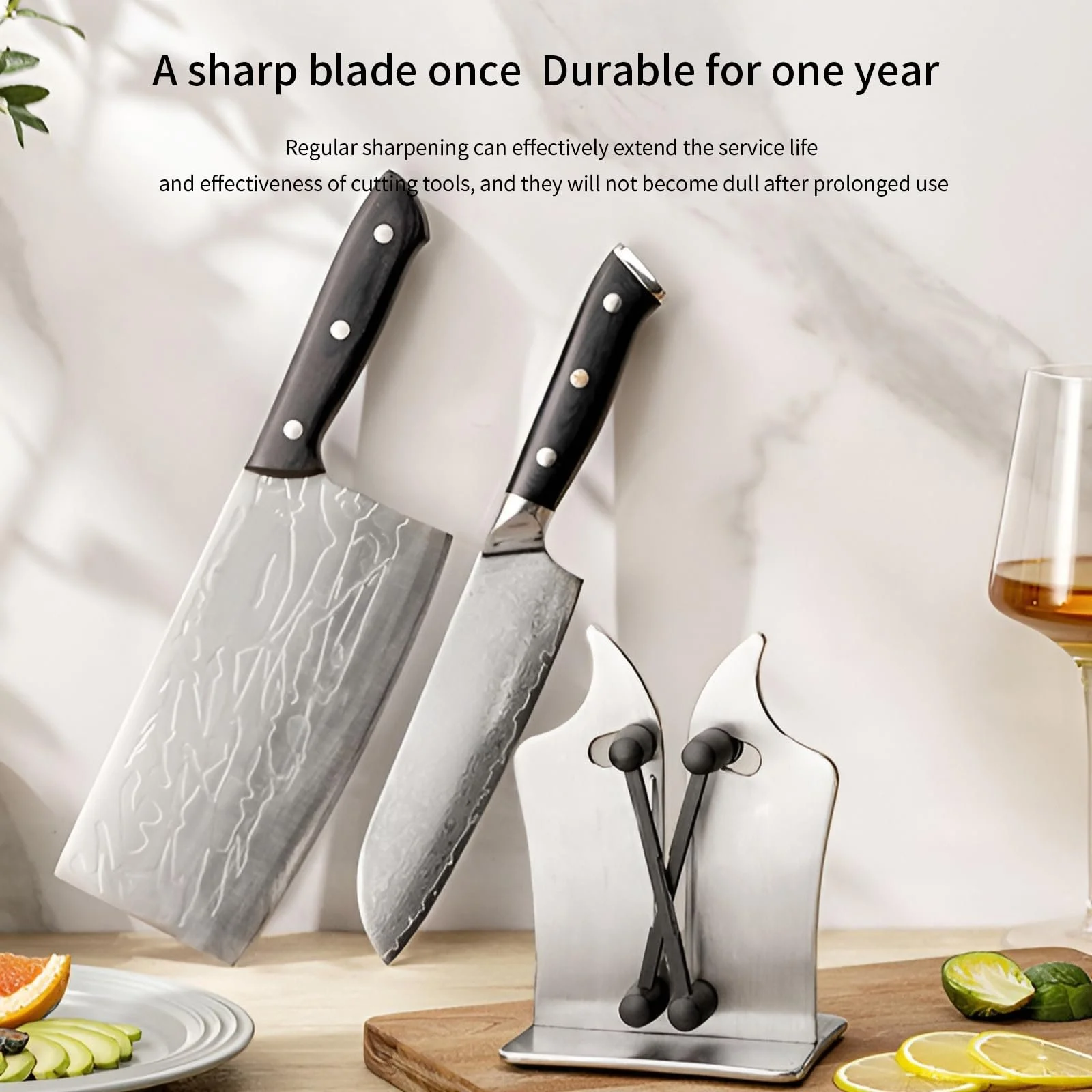 Точило для ножів Professional ручна з присоскою та стрижнями з вуглецевої сталі, фото №8