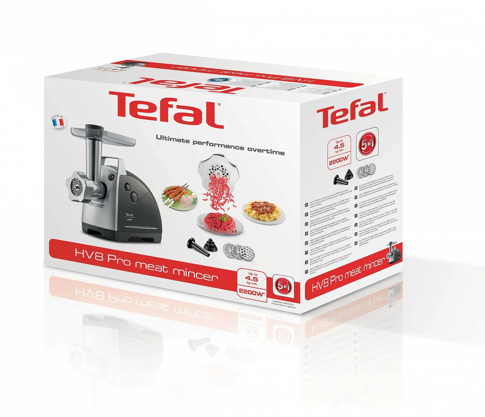 Электрическая мясорубка Tefal HV8 PRO 5-in-1 1510001401 металлическая, фото №5 Электрическая мясорубка Tefal HV8 PRO 5-in-1 1510001401 металлическая, фото №5