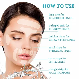 Патчи против морщин 256 шт Многоразовые полоски для удаления морщин synthetic.ua - Фото 1