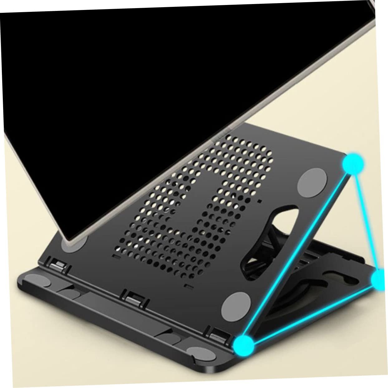 Подставка для ноутбука Veemoon Регулируемая с охлаждением Складная Подставка для планшета и ноутбука Портативная и компактная для дома, офиса и путешествий, фото №7
