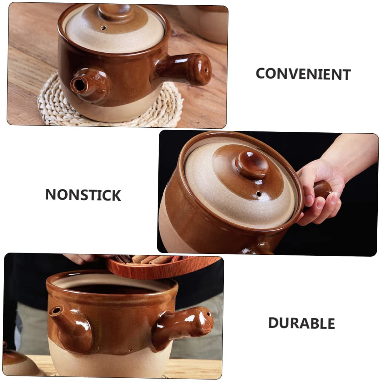 Горщик піщаний традиційний для китайської медицини термостійкий з носиком та ергономічною ручкою, 1 шт., фото №6 Горщик піщаний традиційний для китайської медицини термостійкий з носиком та ергономічною ручкою, 1 шт., фото №6