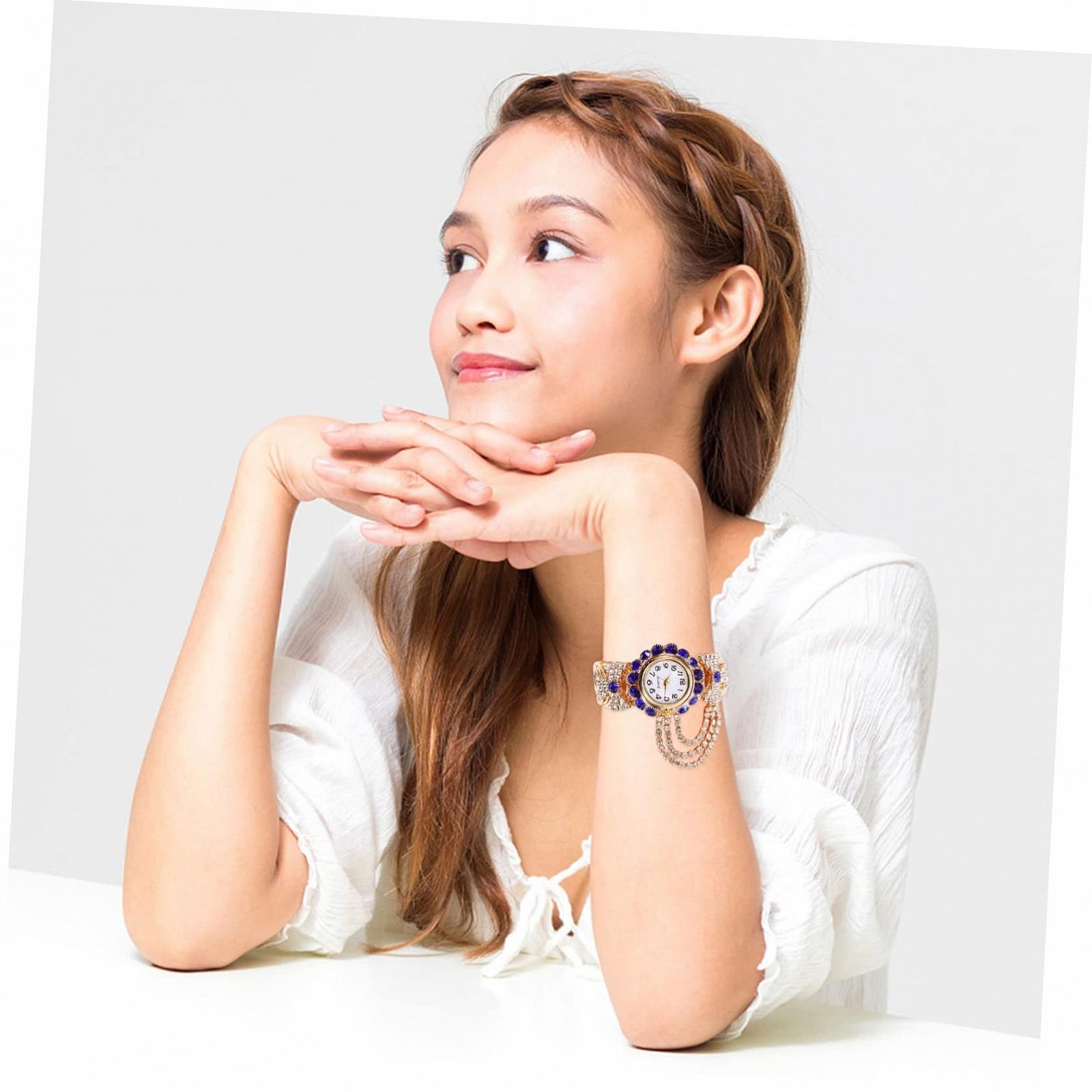 Годинник LIFKOME жіночий з блискучим браслетом, синій, фото №6 Годинник LIFKOME жіночий з блискучим браслетом, синій, фото №6