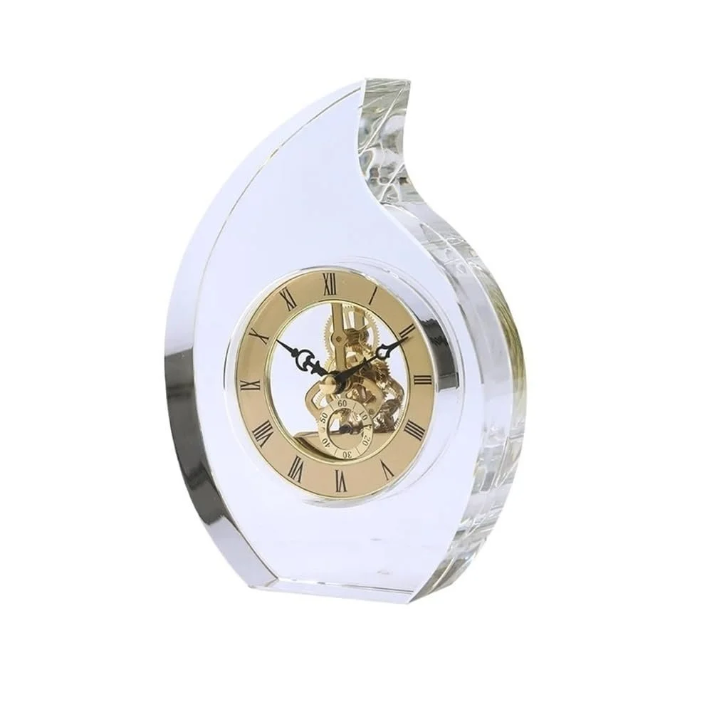 Настольные часы Yixinzi-2024 Механические Хрустальное стекло, фото №1