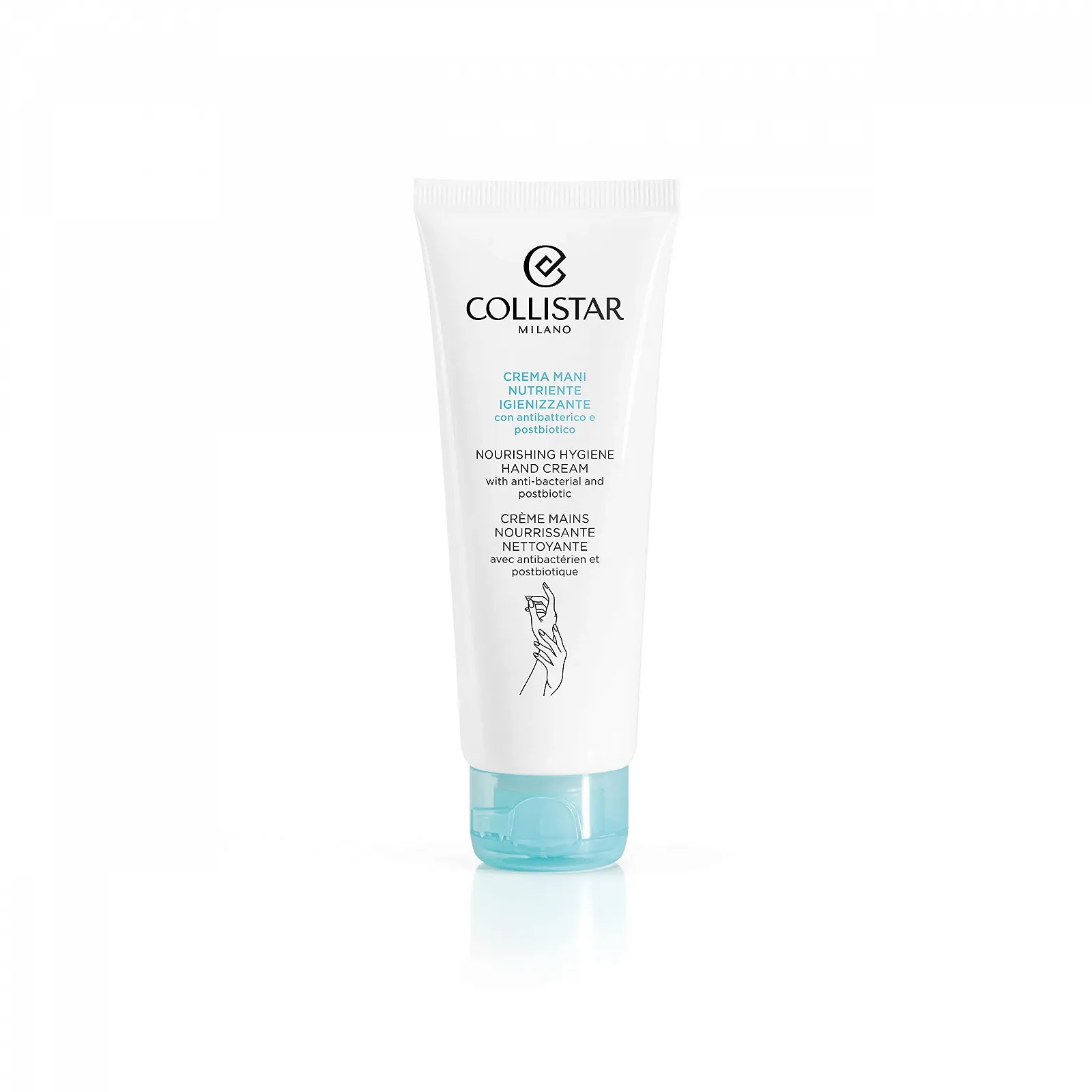 Крем для рук Collistar Nourishing, Hygienising з антибактеріальним і постбіотичним ефектом, фото №1