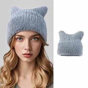 Надвеликий котячий капелюх з вухами, однотонний synthetic.ua - Фото 1