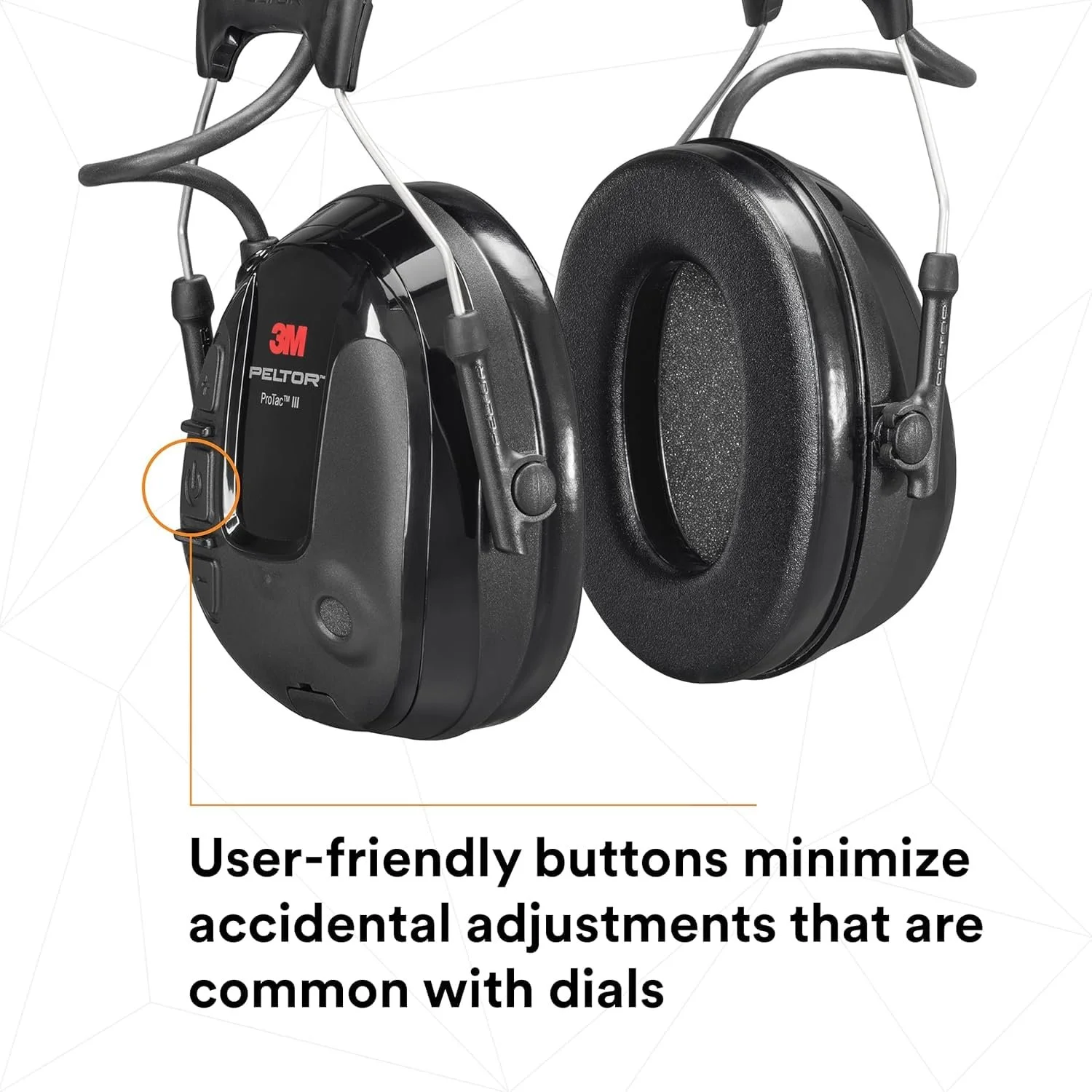 Проволочные наушники 3M PELTOR ProTac III Slim / Активное шумоподавление / Черные, фото №7