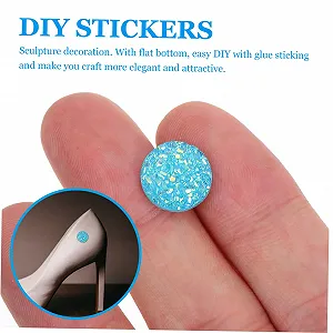 Набор наклеек для ювелирных изделий COHEALI, 300 шт., круглые, плоские, для браслетов, для обрезки, блестящие, перламутровые, из ткани synthetic.ua - Фото 1