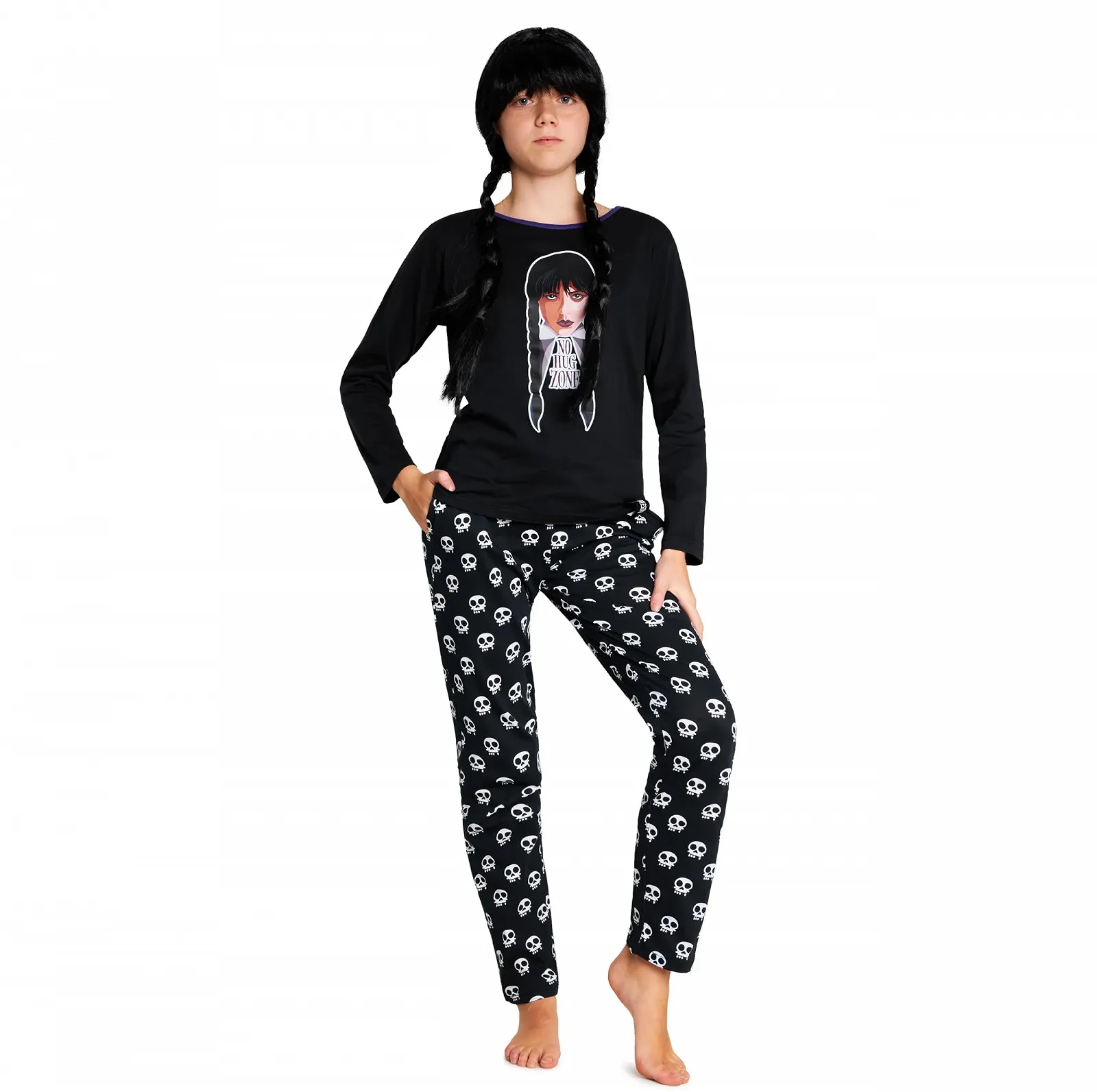 Пижама Хлопковая для Девочек Wednesday Размер 7-16 Лет, фото №1 Пижама Хлопковая для Девочек Wednesday Размер 7-16 Лет, фото №1