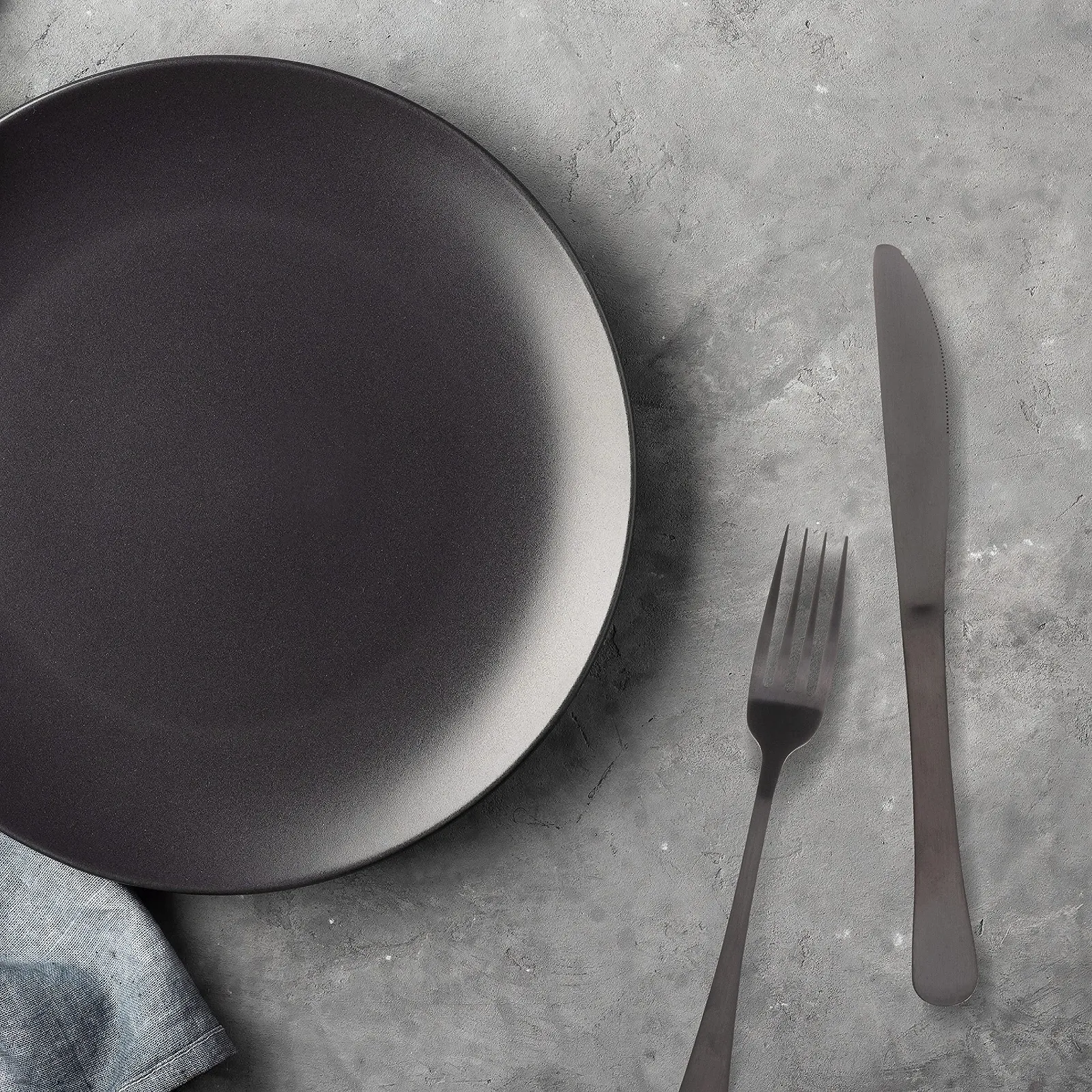 Набір столових приборів BERGNER Munich 24 предмети Нержавіюча сталь 18/10 Чорний матовий, фото №6 Набір столових приборів BERGNER Munich 24 предмети Нержавіюча сталь 18/10 Чорний матовий, фото №6