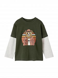 Кофта Vertbaudet з подвійними рукавами для хлопчиків - Фото 1