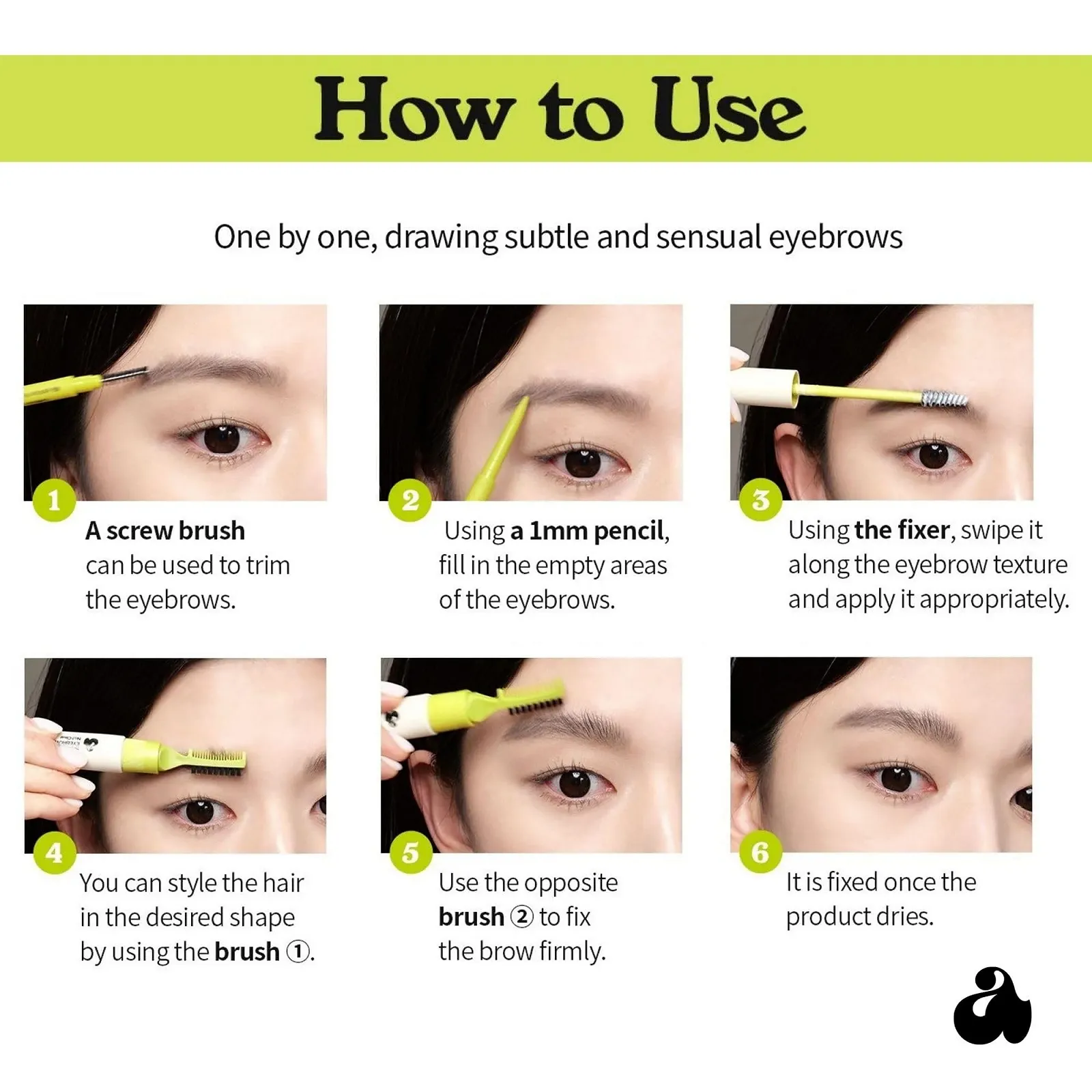 Фіксатор та кольоровий олівець для брів UNLEASHIA Pomade Fixer No1. clear, фото №4