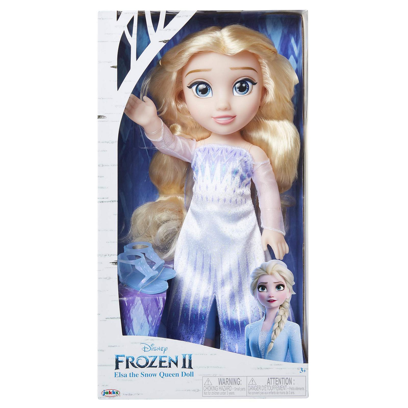Лялька Jakks Frozen 2 Святкова Ельза, в комплекті пара взуття та сережки, фото №6