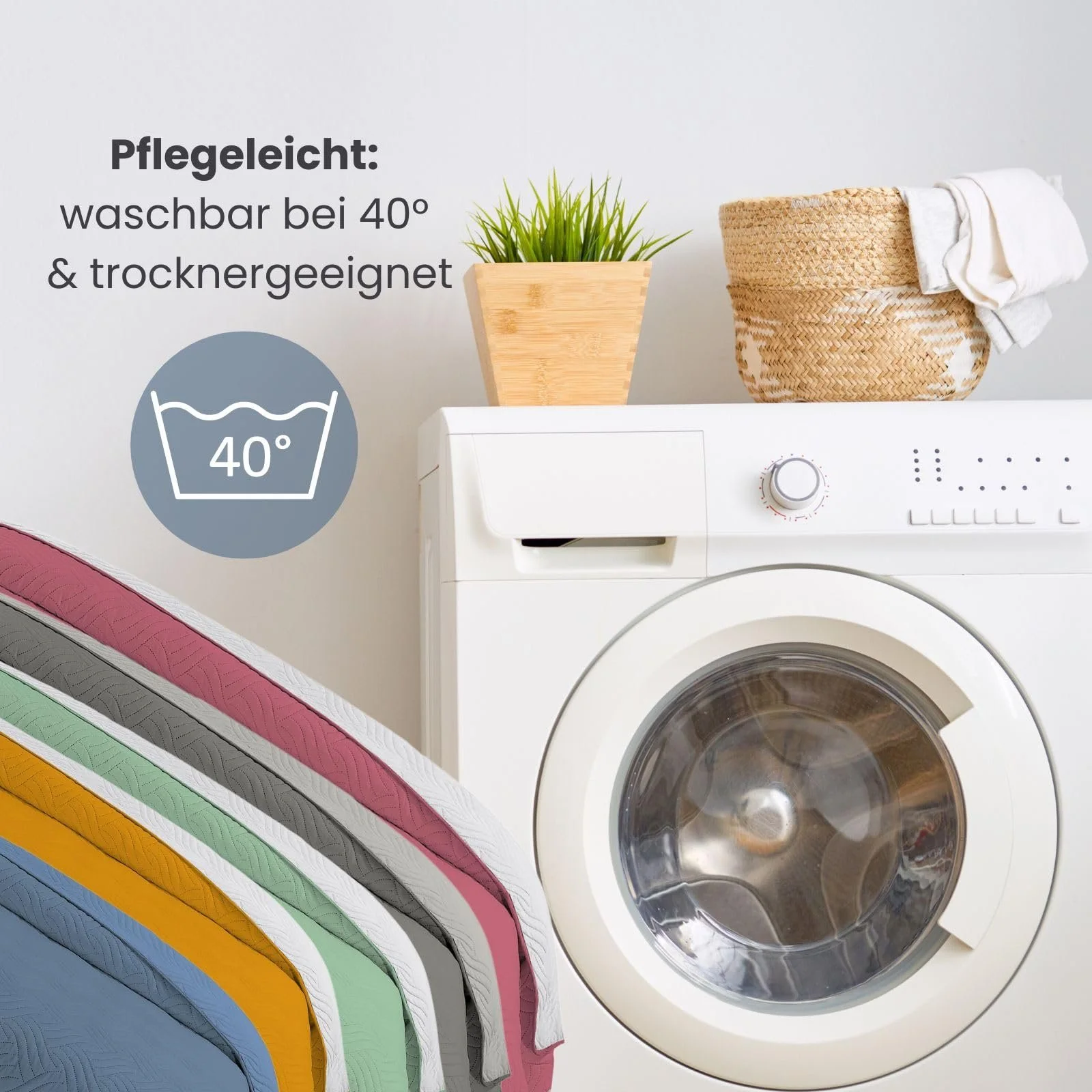 Покривало Wometo 170 x 210 см Мікрофібра Жовтий Світло-сірий стьобаний двосторонній, фото №6