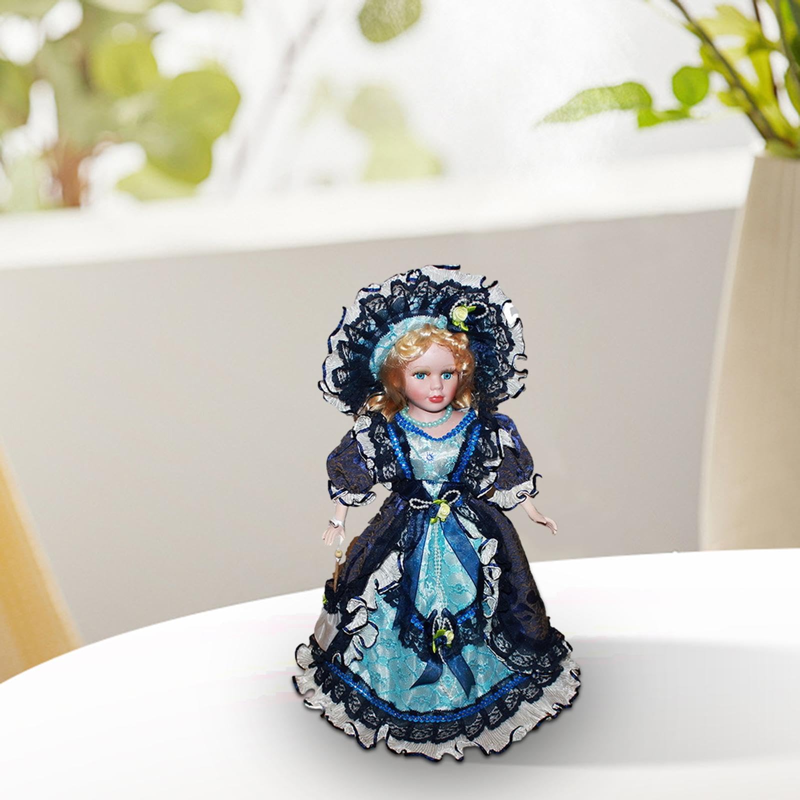 Фигурки Harilla Miniature Porcelain Woman Ceramic Doll 40см Dark Blue, фото №7