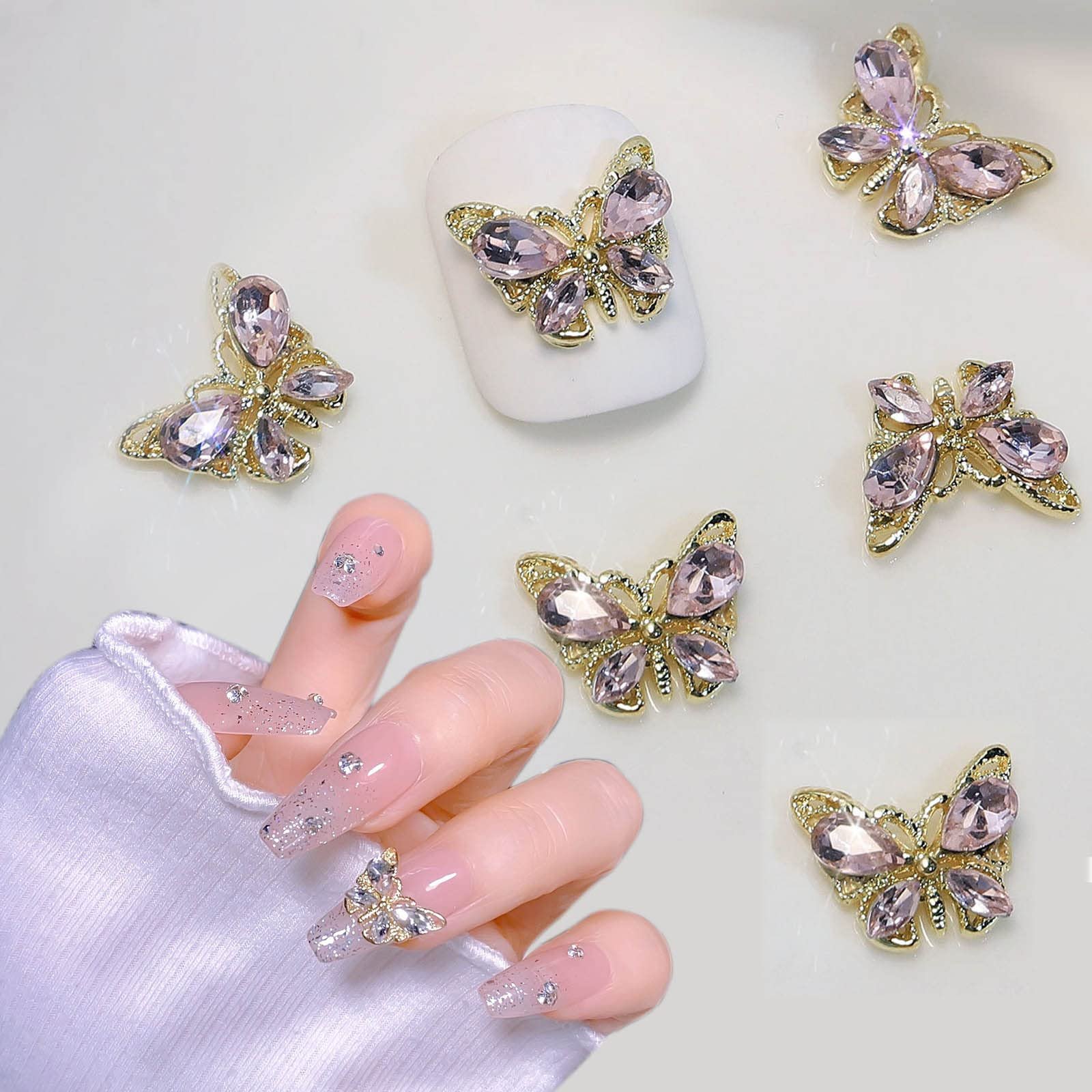 Украшения для ногтей Бабочки, 20 шт, 3D металлические украшения для ногтей в форме бабочек, Стразы, Ювелирные изделия для ногтей, Форма бабочки со стразами, Аксессуары для украшения ногтей для дизайна ногтей, фото №3 Украшения для ногтей Бабочки, 20 шт, 3D металлические украшения для ногтей в форме бабочек, Стразы, Ювелирные изделия для ногтей, Форма бабочки со стразами, Аксессуары для украшения ногтей для дизайна ногтей, фото №3