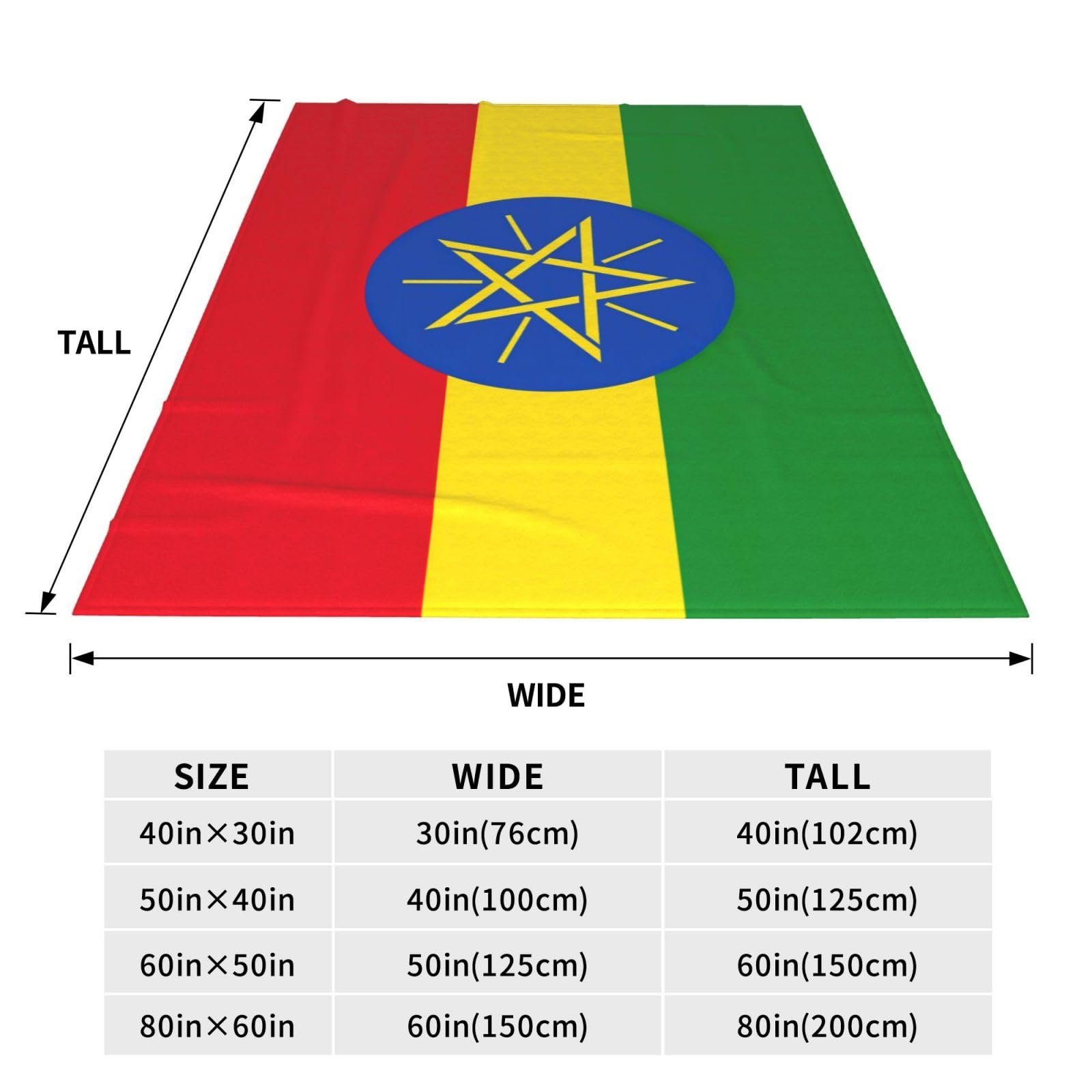 Фланелева Покривало Superweiche з прапором Ефіопії, колір - різнобарвний, фото №5 Фланелева Покривало Superweiche з прапором Ефіопії, колір - різнобарвний, фото №5