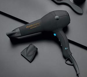 Фен Diva Edit Veloce 3800 Pro, 4 режима нагрева, 2 скорости, ионизация, холодный обдув, черный synthetic.ua - Фото 1