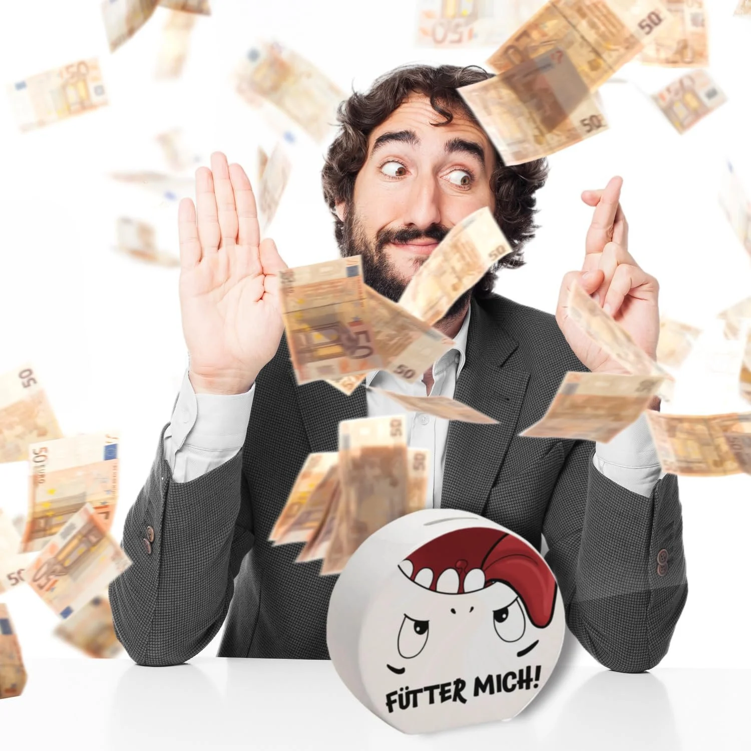 Скарбничка Fütter Mich! з комічним персонажем, фото №7