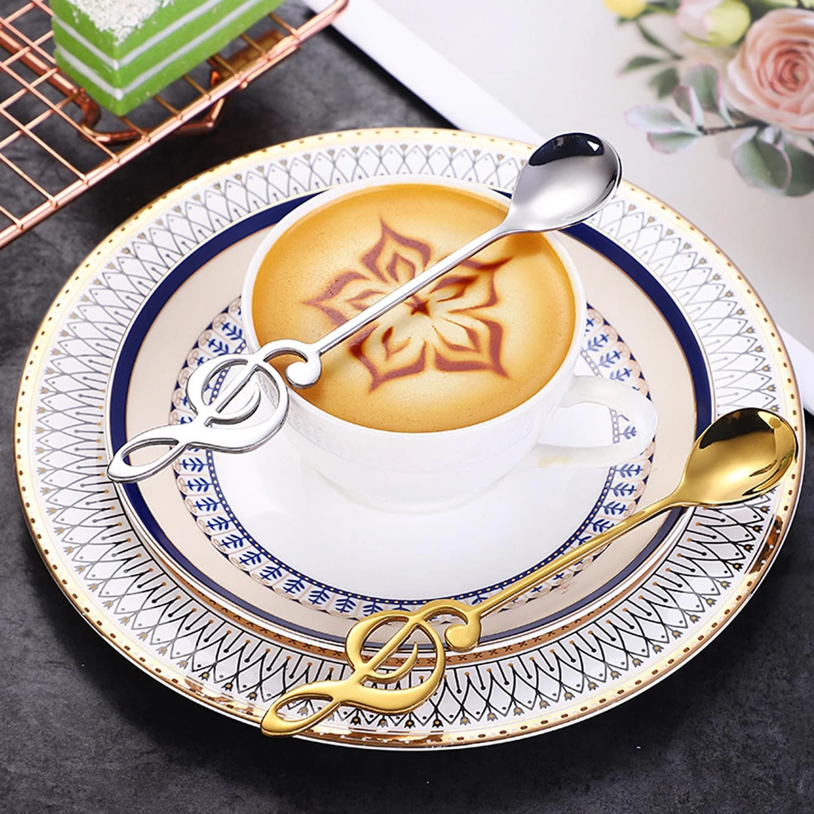 Ложка-гітара Кавова ложка-гітара Музична 8 штук, фото №7