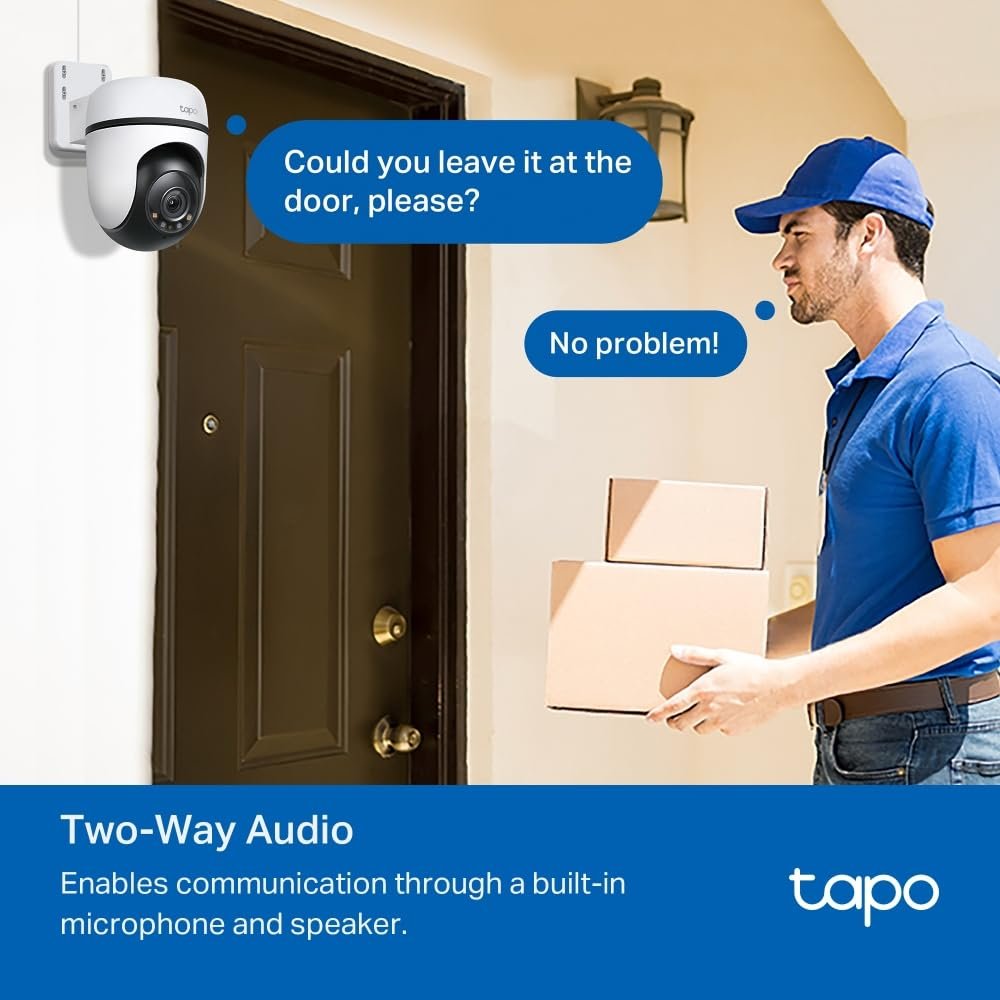 Камера відеоспостереження Tapo C52A 360° Outdoor 2K 4MP Starlight Colour Night Vision AI Detection Motion Tracking WLAN Ethernet 512 ГБ, фото №13
