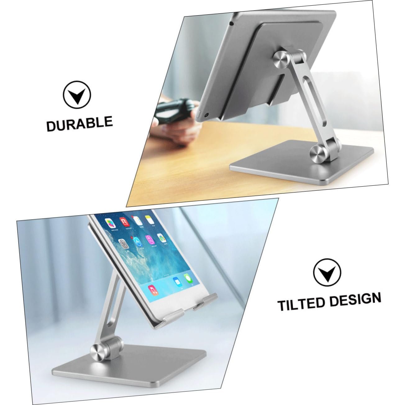 Подставка для ноутбука Operitacx складная с охлаждением, портативная подставка для ноутбука, нескользящая подставка для компьютера для дома, офиса и путешествий, плавно регулируемая, фото №2