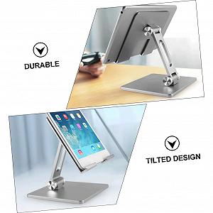 Подставка для ноутбука Operitacx складная с охлаждением, портативная подставка для ноутбука, нескользящая подставка для компьютера для дома, офиса и путешествий, плавно регулируемая synthetic.ua - Фото 1