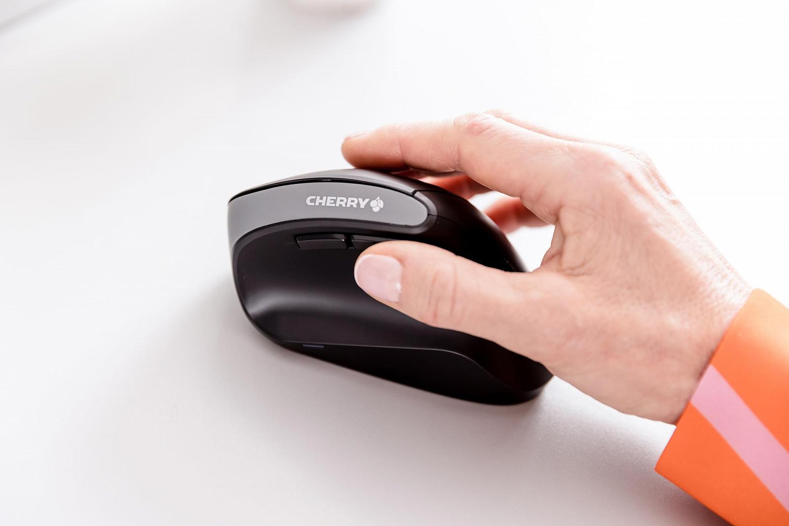 Миша CHERRY MW 4500 бездротова, ергономічна, 6 кнопок, чорна, фото №2