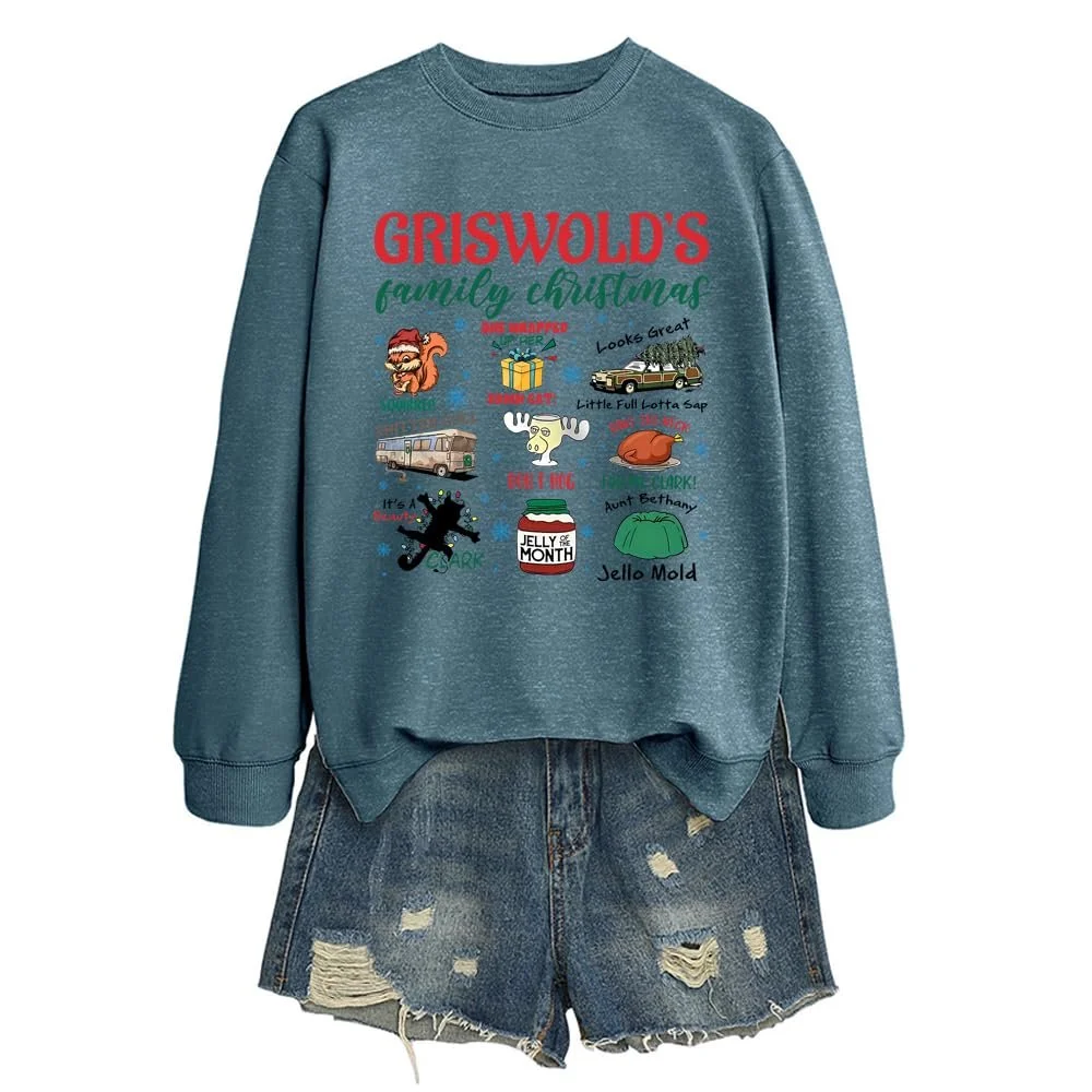 Женский свитшот MLZHAN Griswold's Tree Farms Рождественская елка, фото №2