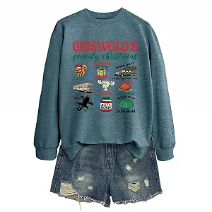 Женский свитшот MLZHAN Griswold's Tree Farms Рождественская елка synthetic.ua - Фото 1