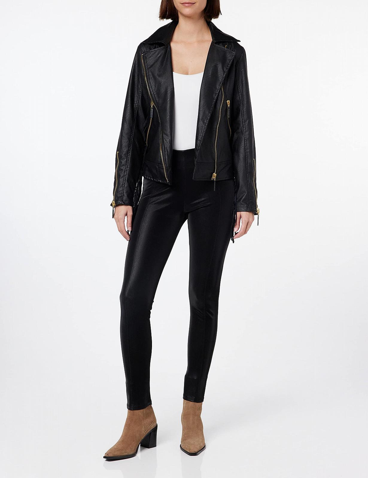 Кожаная Куртка KENDALL & KYLIE K&K W VGN KKW3716104 XS, черная, фото №2
