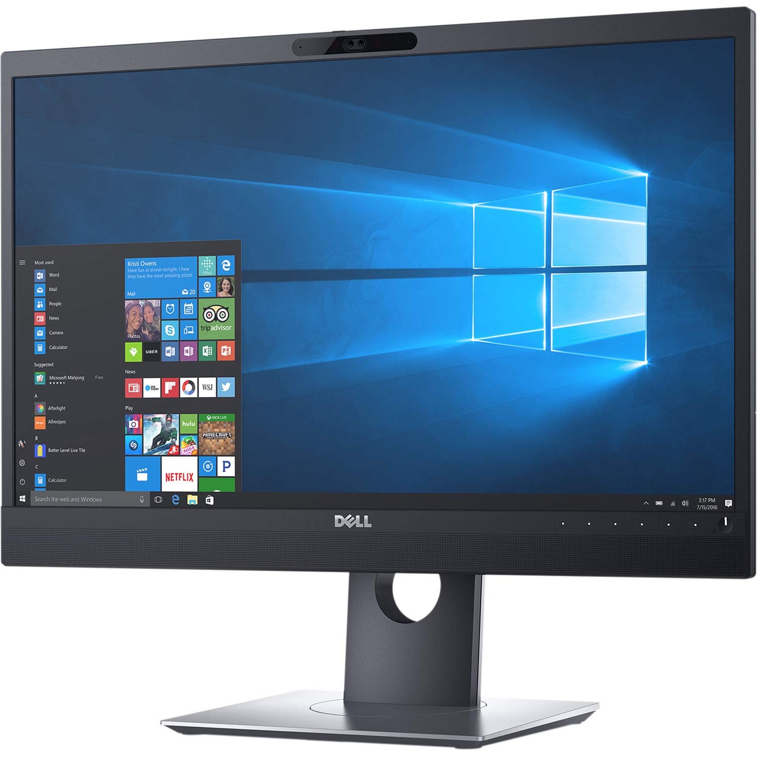 Монитор Dell P2418HZ 23.8 дюйма Full HD для видеоконференций Встроенная вебкамера Микрофон и динамик Эргономичный дизайн, фото №4