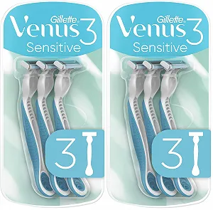 Одноразовые бритвы женские Gillette Venus 3 Sensitive 2 шт. - Фото 1