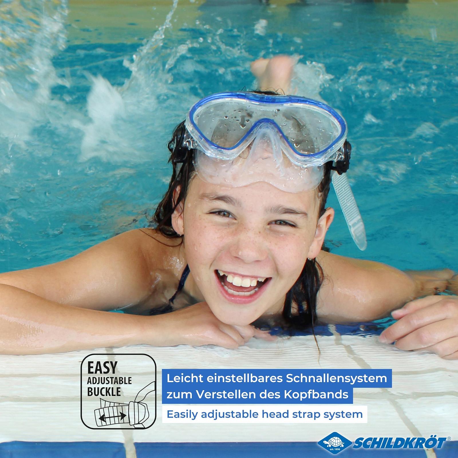 Маска для плавання Schildkröt Fun Sports Tahiti Junior 4+ в блістері, синя, фото №5